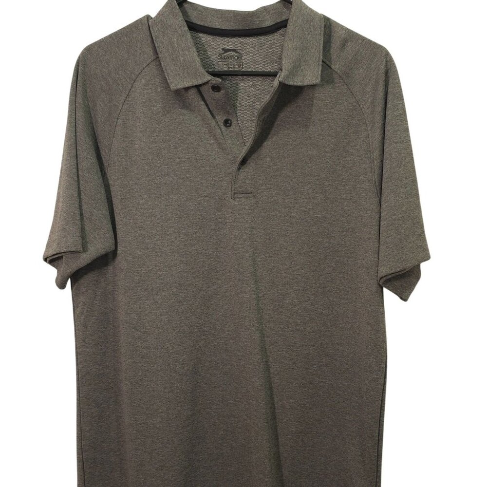 Slazenger Mens Gray Polo Shirt Size M